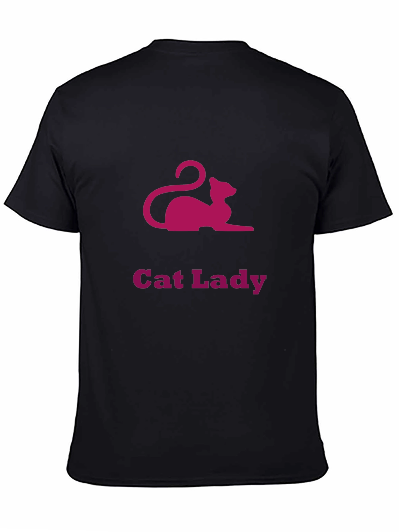 Cat Lady Graphic Tee - Black