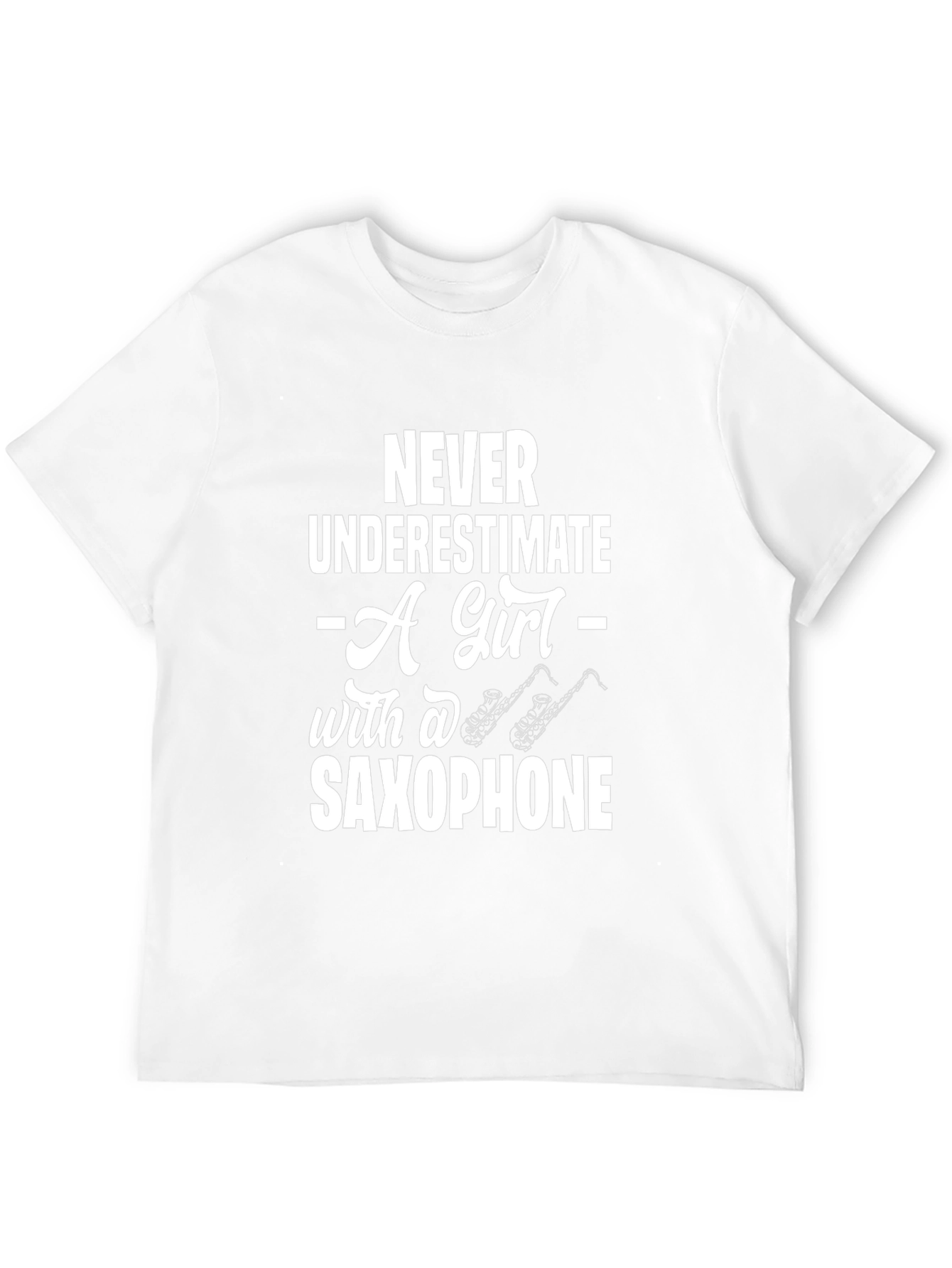 Saxophone Girl T-Shirt - Musician Gift