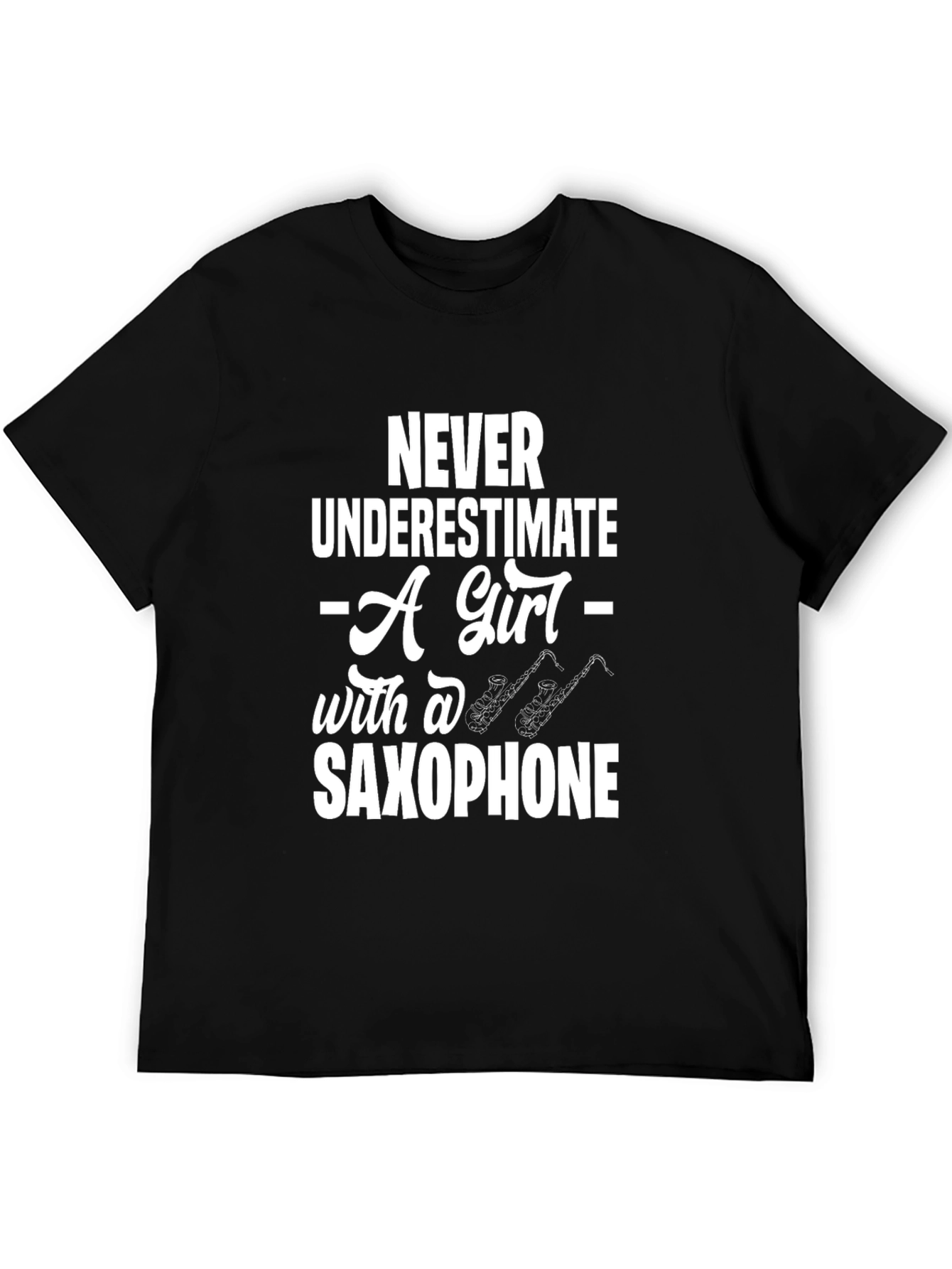 Saxophone Girl T-Shirt - Musician Gift