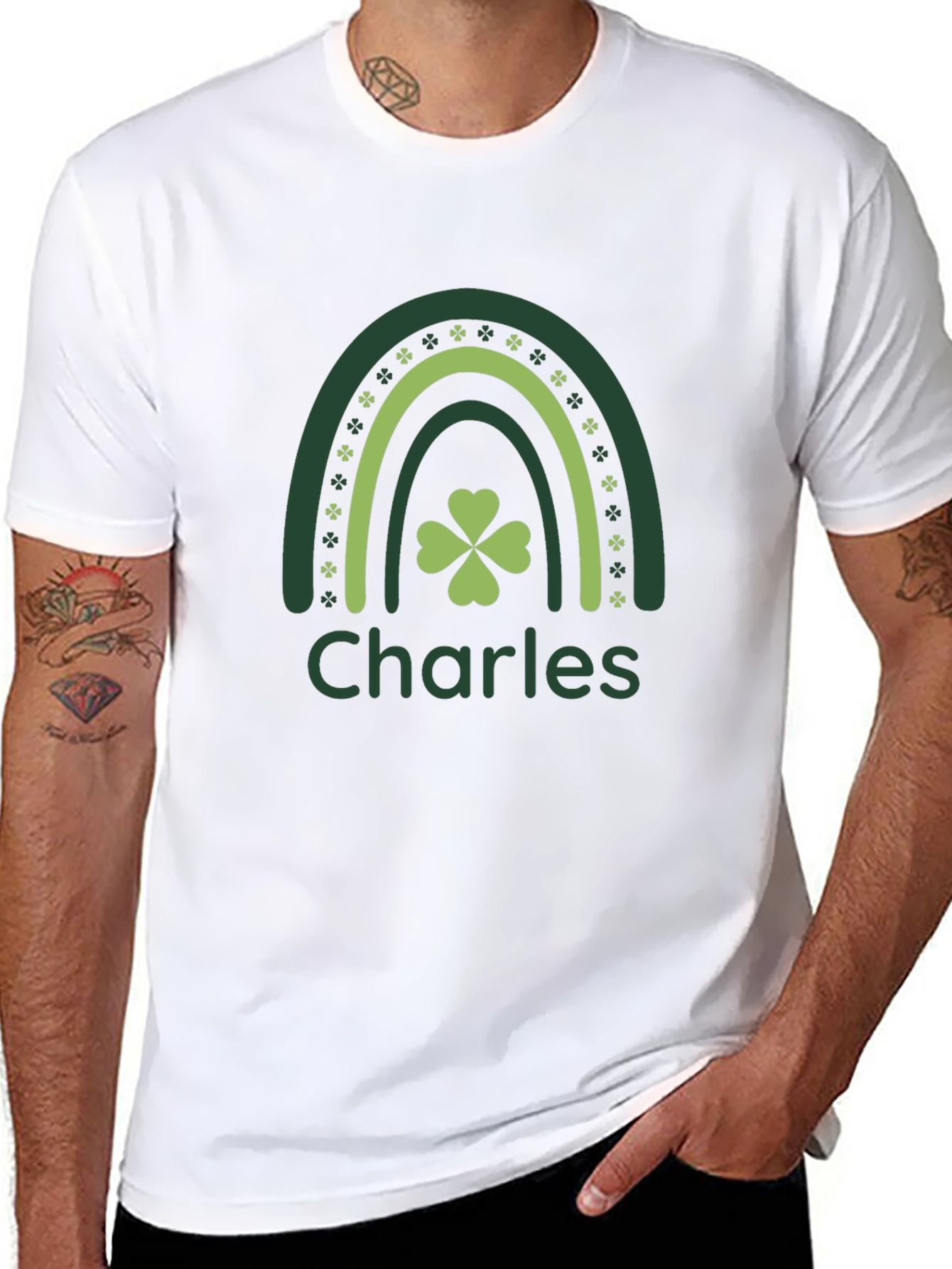 Personalized St. Patricks Day Rainbow Shirt