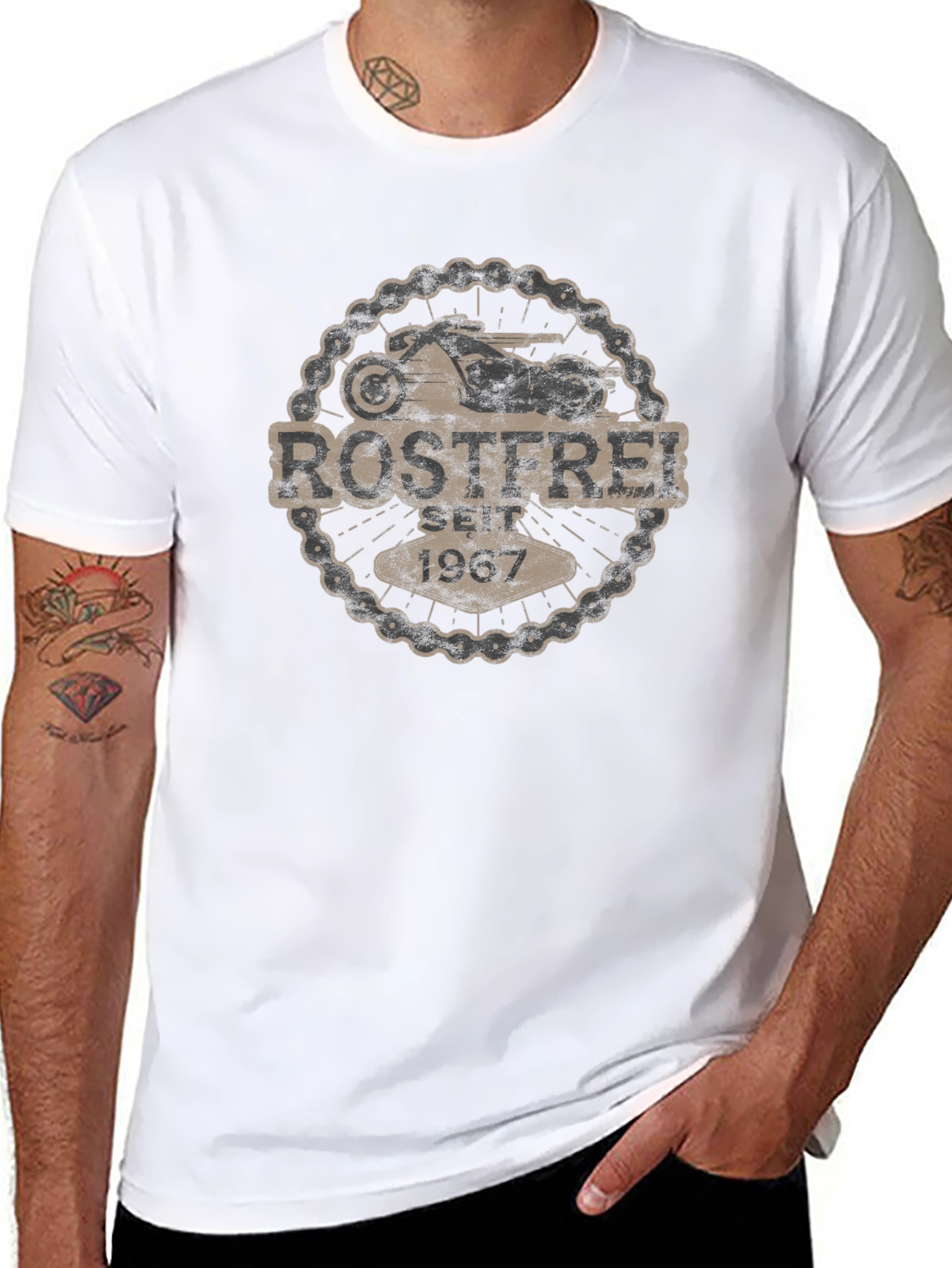 Rostfrei Motorcycle T-Shirt - Black