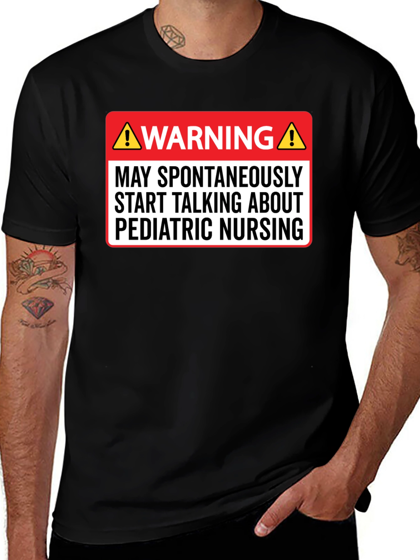 Pediatric Nursing Warning T-Shirt - Funny Nurse Tee