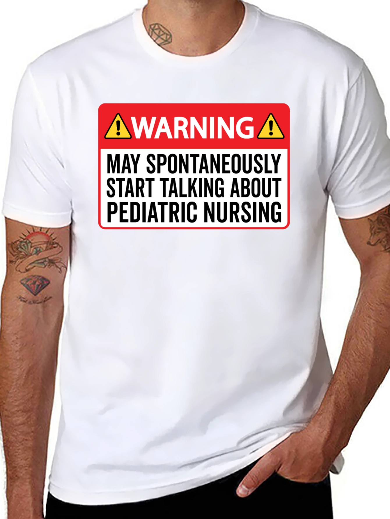Pediatric Nursing Warning T-Shirt - Funny Nurse Tee