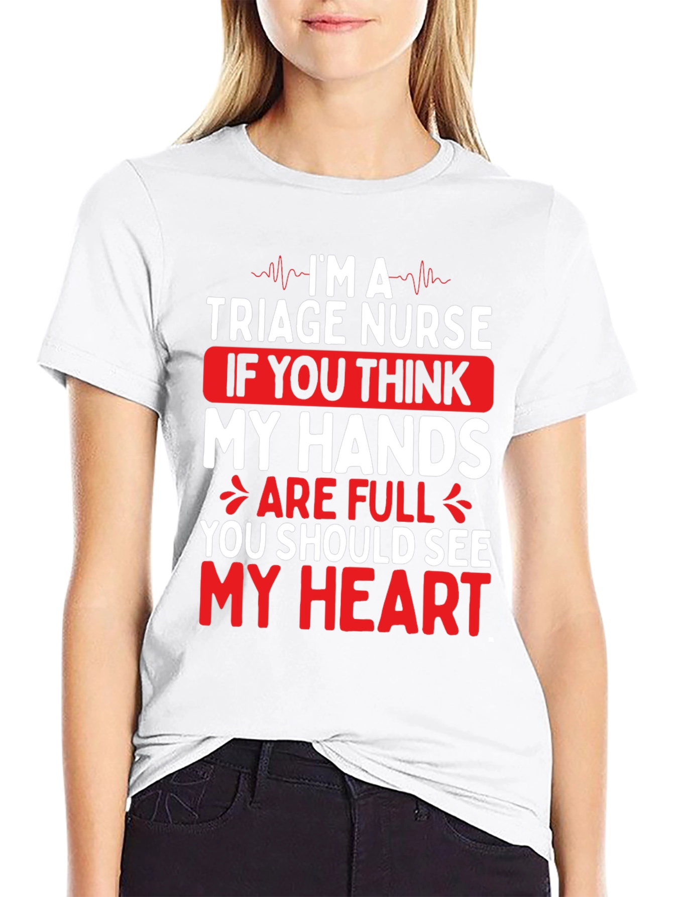 Triage Nurse Graphic Tee - Full Heart
