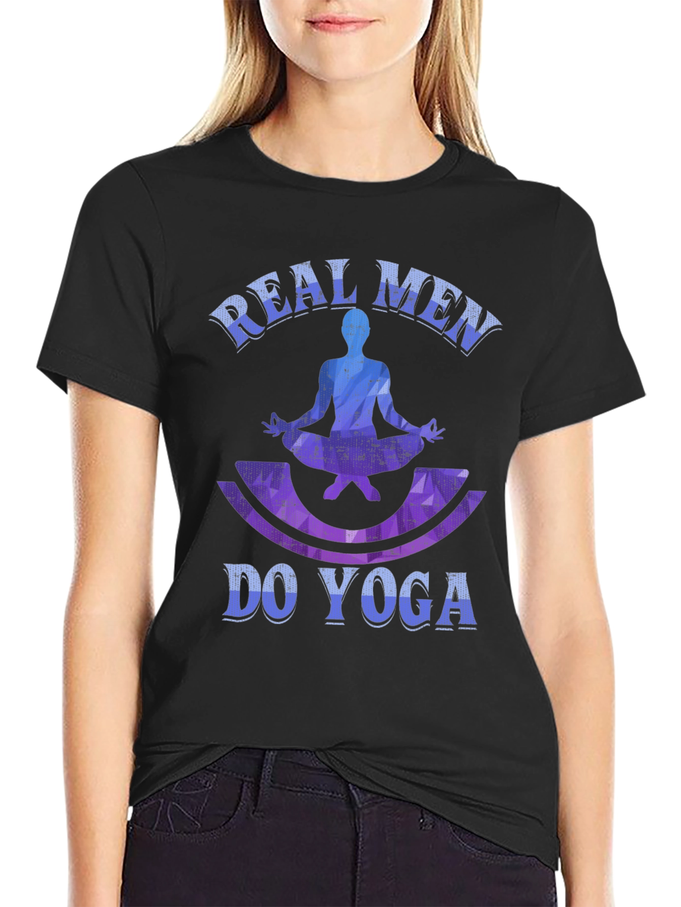 Real Men Do Yoga Graphic T-Shirt - Fitness Apparel