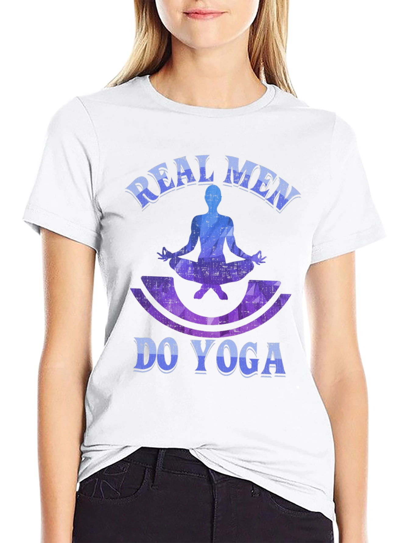 Real Men Do Yoga Graphic T-Shirt - Fitness Apparel