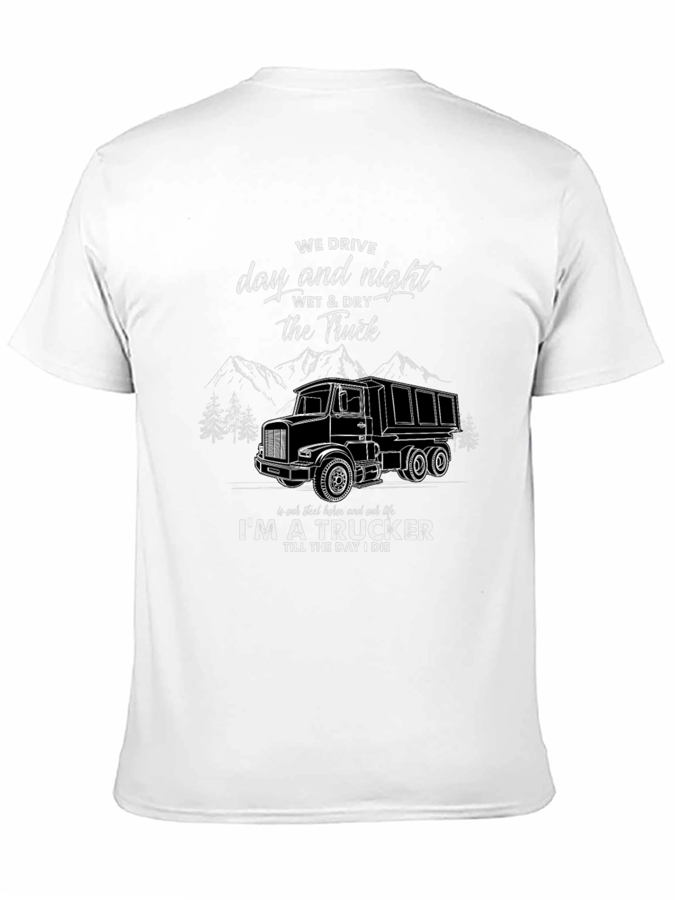 Trucker Graphic T-Shirt - Day & Night Driving