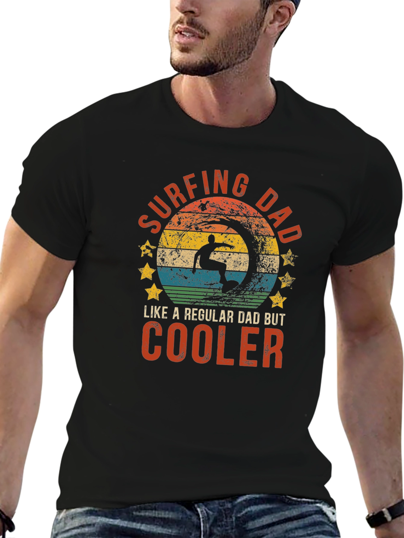 Surfing Dad T-Shirt: Cool Dad Edition