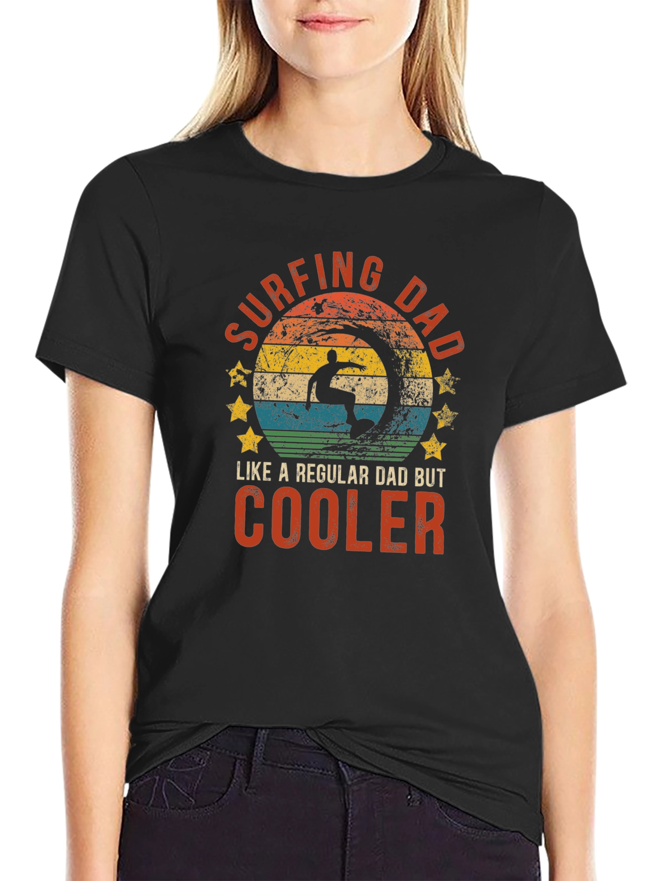 Surfing Dad T-Shirt: Cool Dad Edition