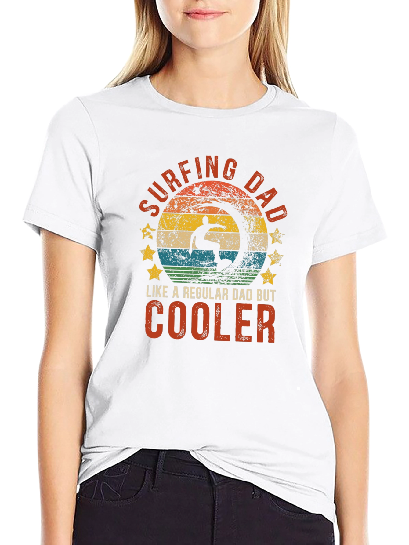 Surfing Dad T-Shirt: Cool Dad Edition