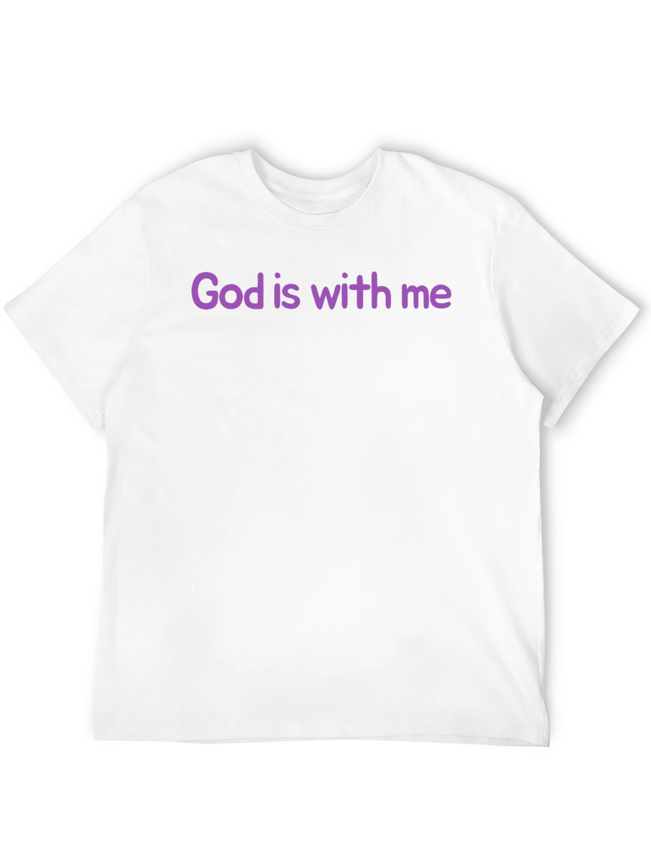 God is With Me Black T-Shirt
