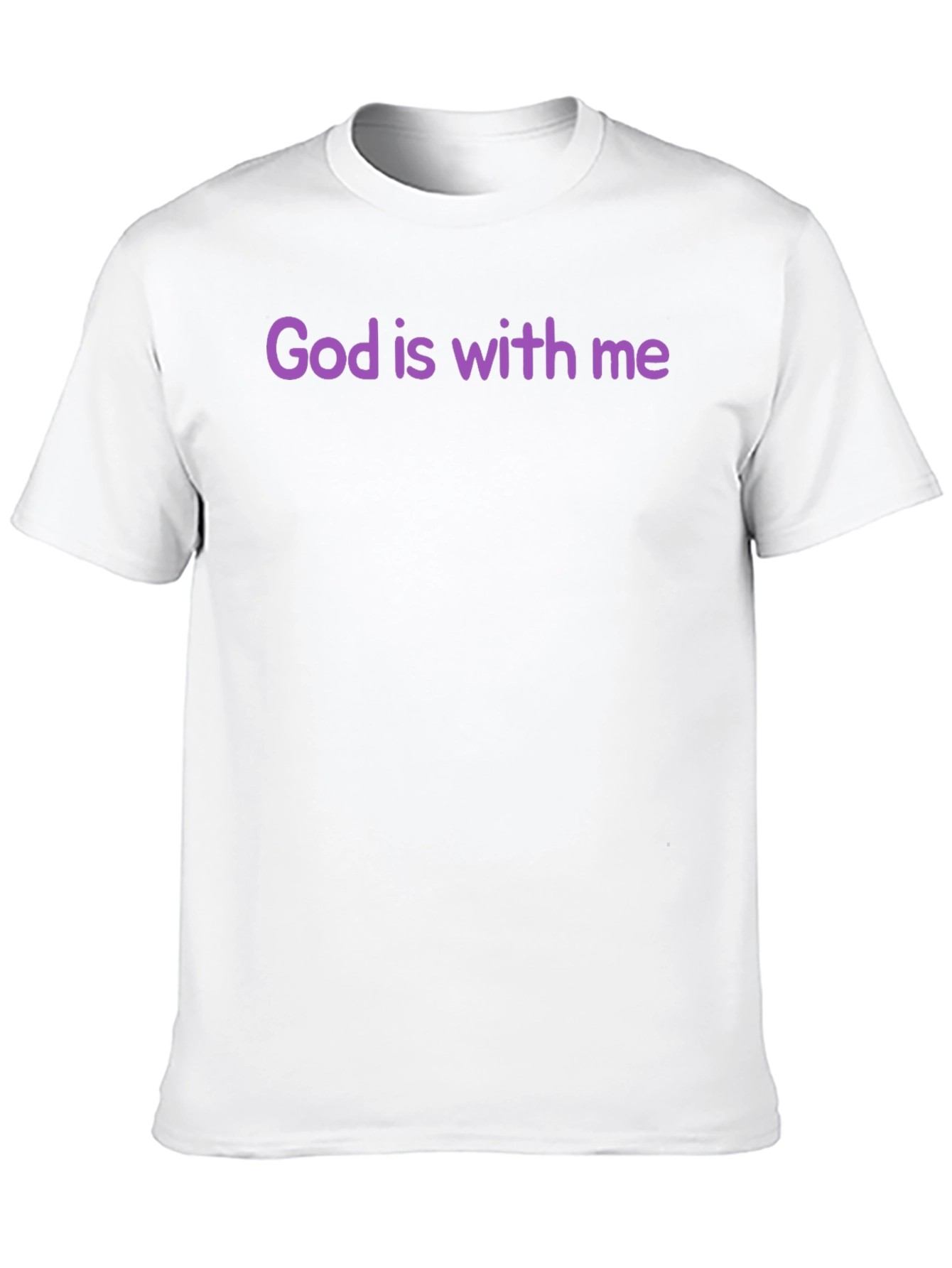 God is With Me Black T-Shirt