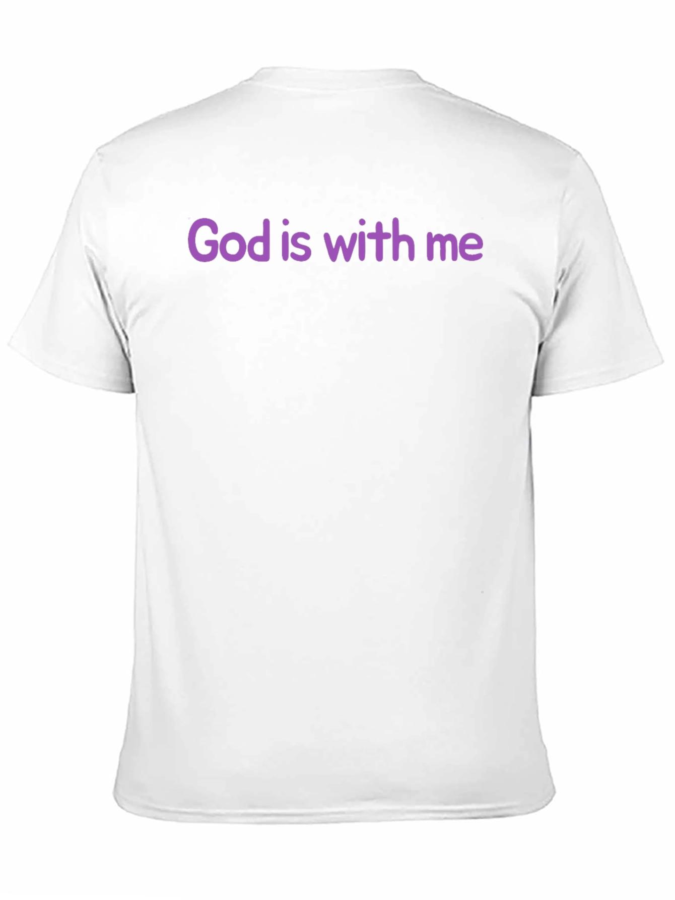 God is With Me Black T-Shirt