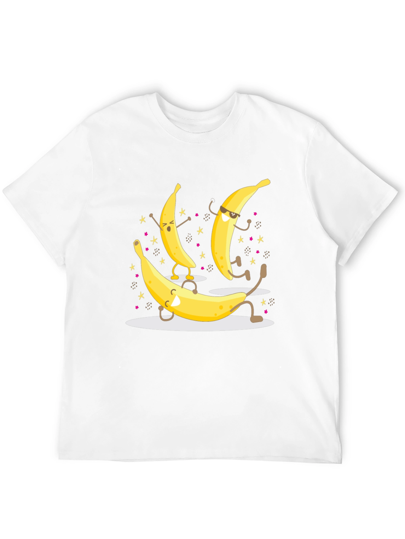 Dancing Banana Graphic T-Shirt - Black