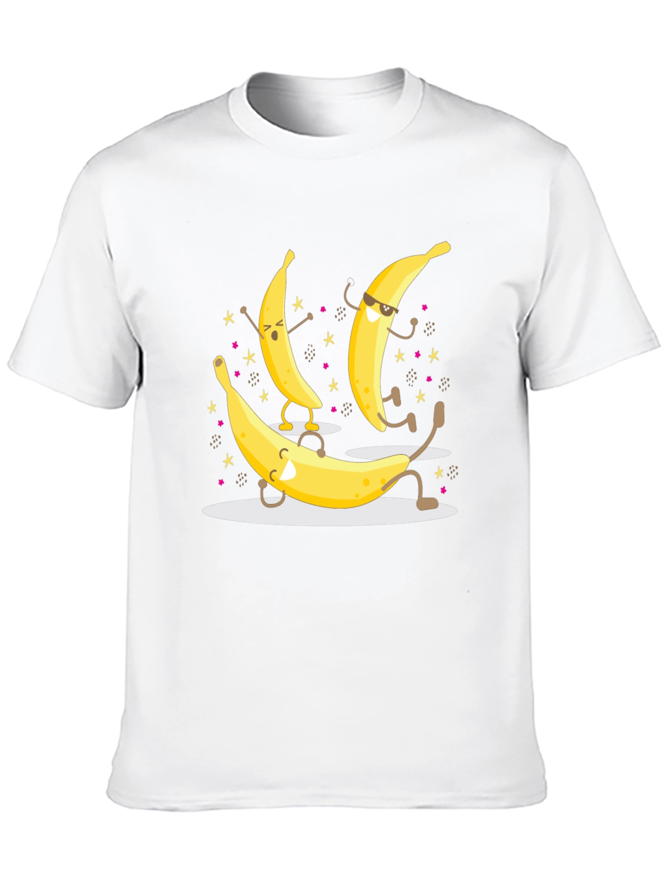 Dancing Banana Graphic T-Shirt - Black