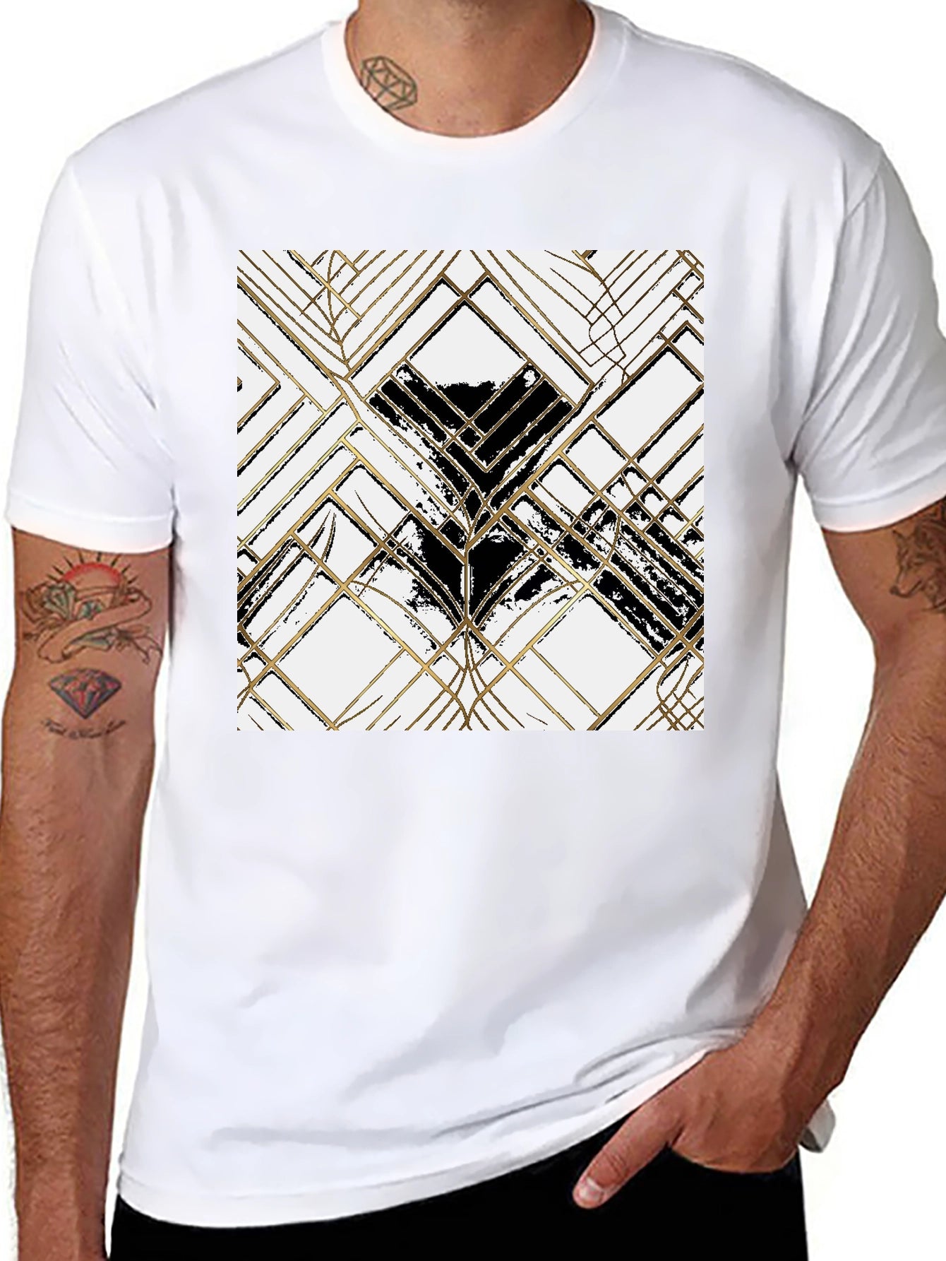 Abstract Geometric Art T-Shirt