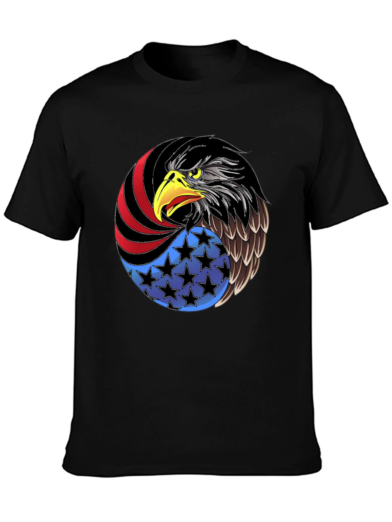 Patriotic Eagle Graphic Tee - USA Pride