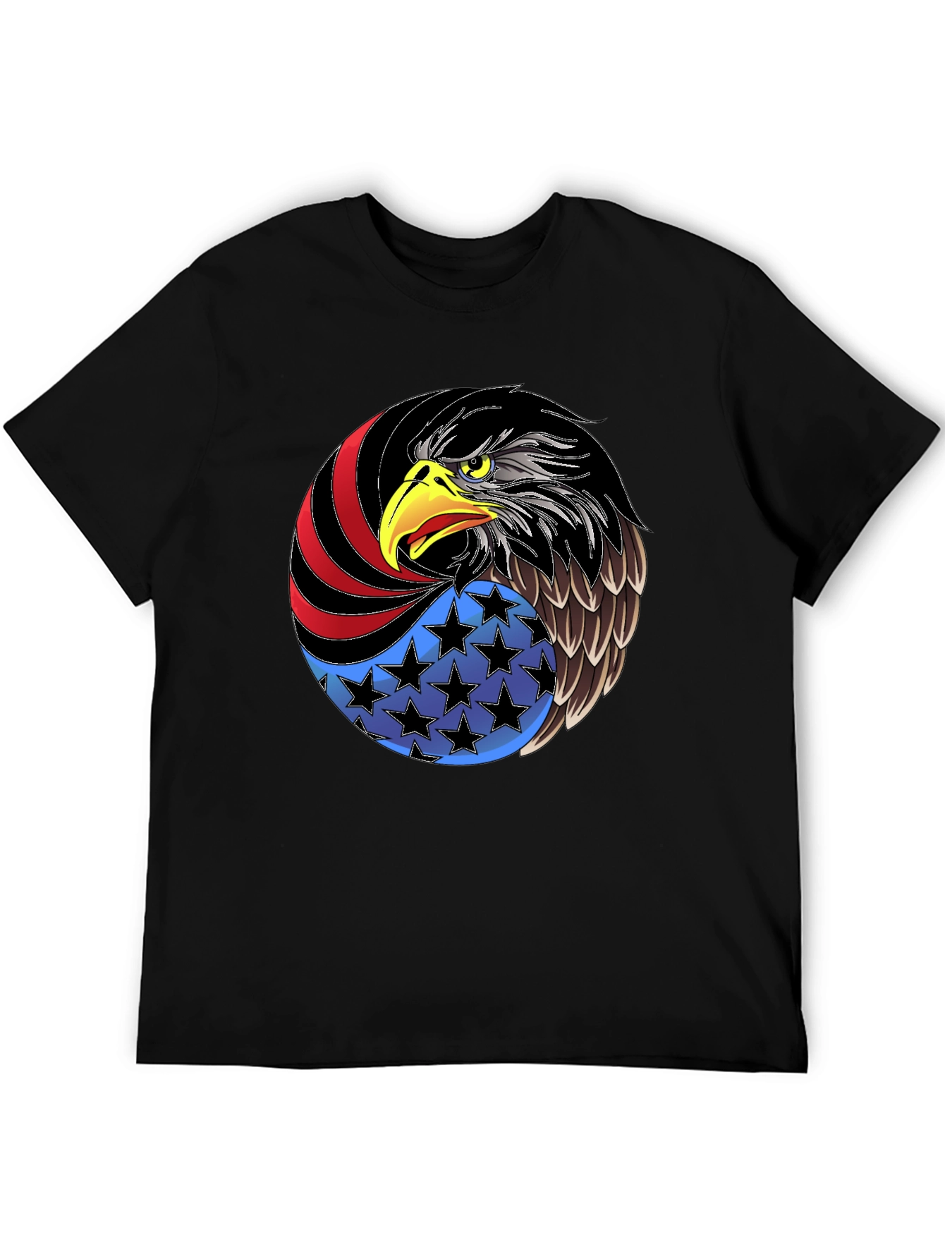 Patriotic Eagle Graphic Tee - USA Pride