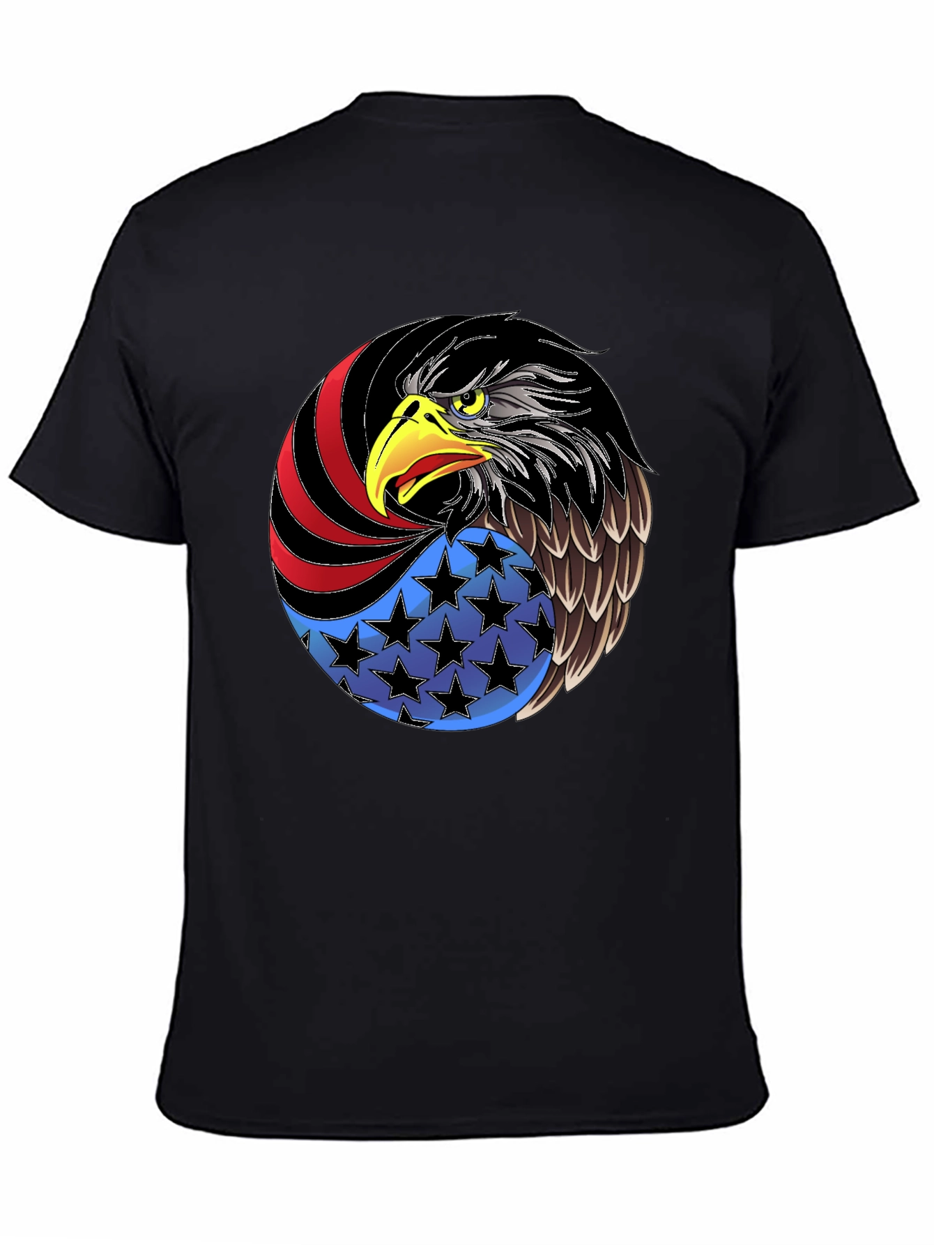 Patriotic Eagle Graphic Tee - USA Pride