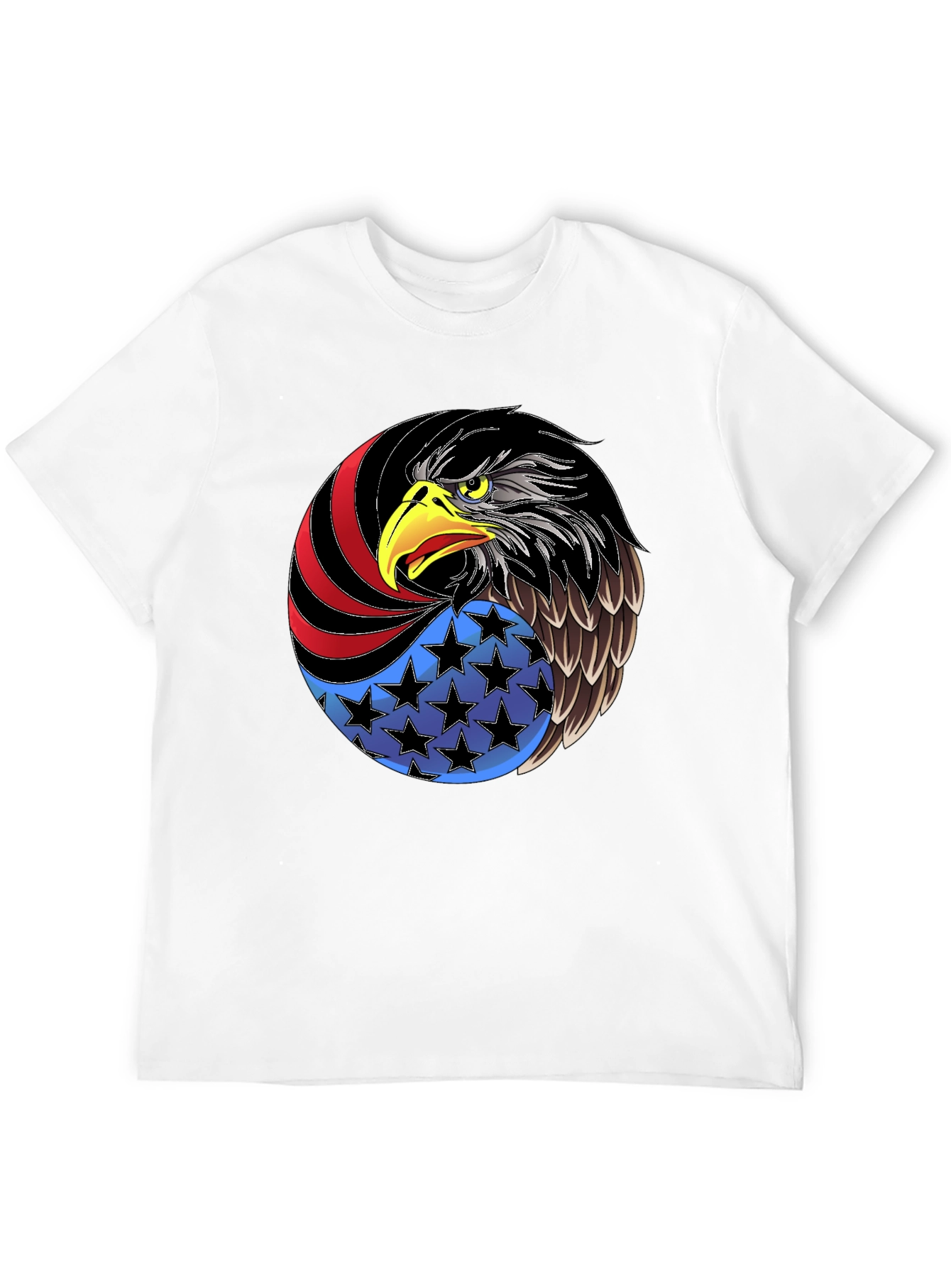 Patriotic Eagle Graphic Tee - USA Pride