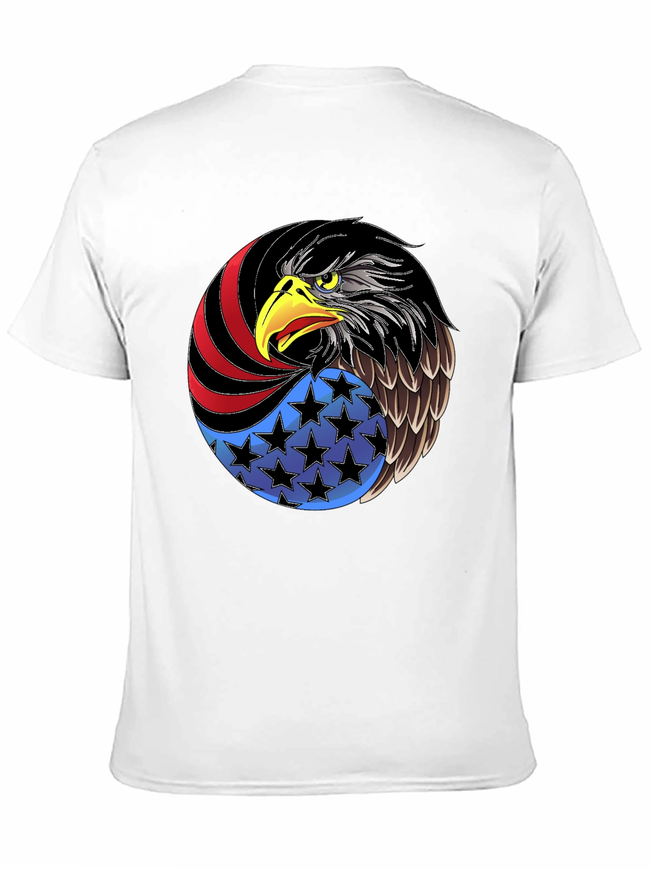 Patriotic Eagle Graphic Tee - USA Pride