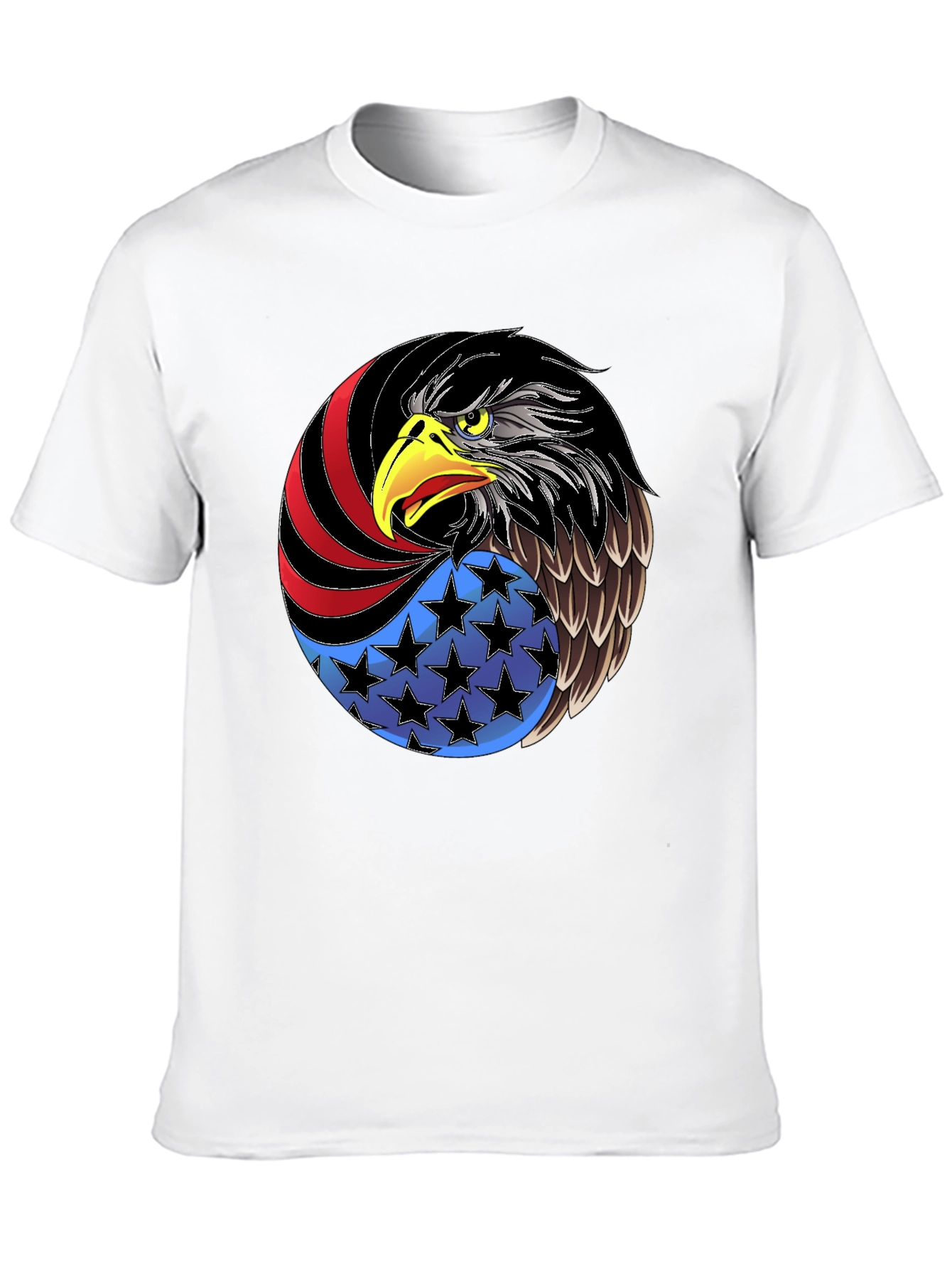 Patriotic Eagle Graphic Tee - USA Pride