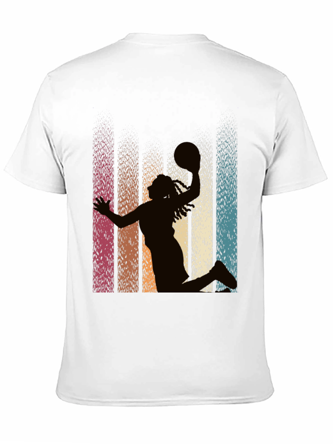 Retro Basketball Silhouette Graphic Tee