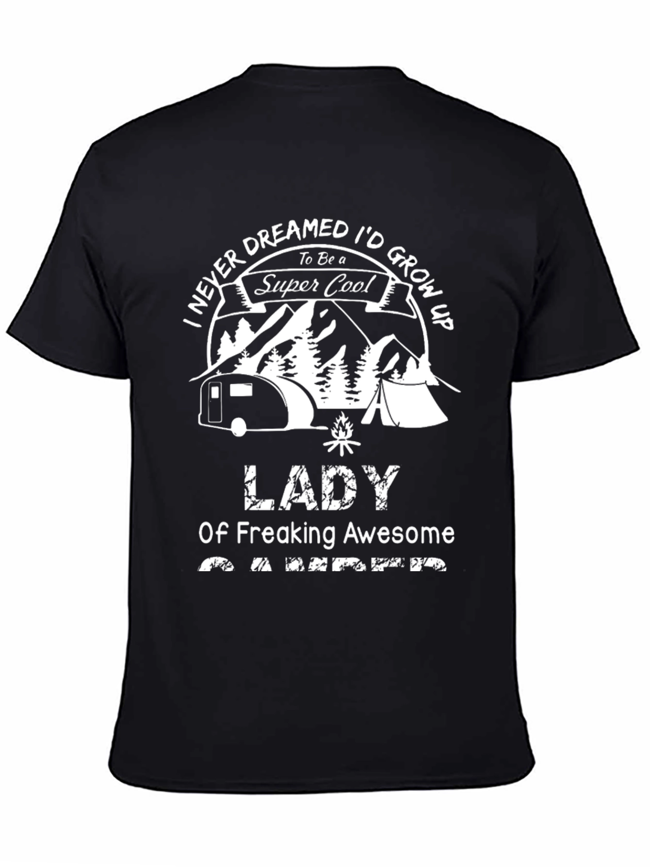 Lady Camper T-Shirt - Super Cool Camping Apparel