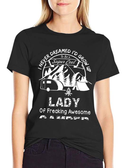 Lady Camper T-Shirt - Super Cool Camping Apparel