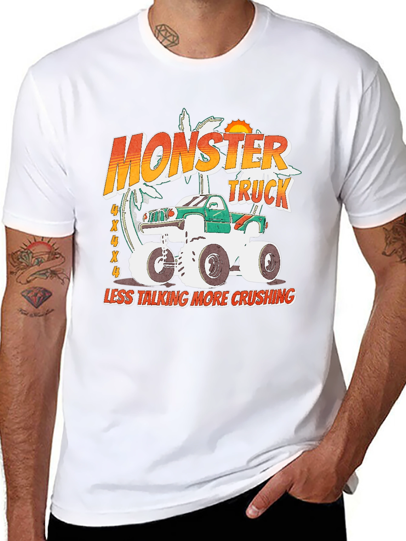 Monster Truck Graphic Tee - Crushing It!