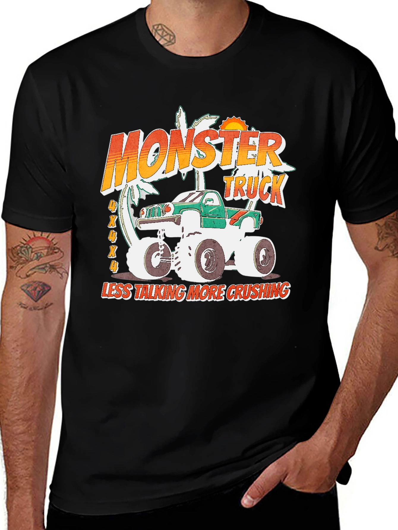 Monster Truck Graphic Tee - Crushing It!