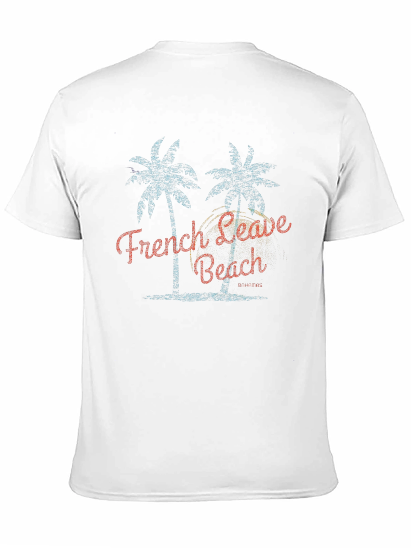 French Leave Beach Mens Black T-Shirt