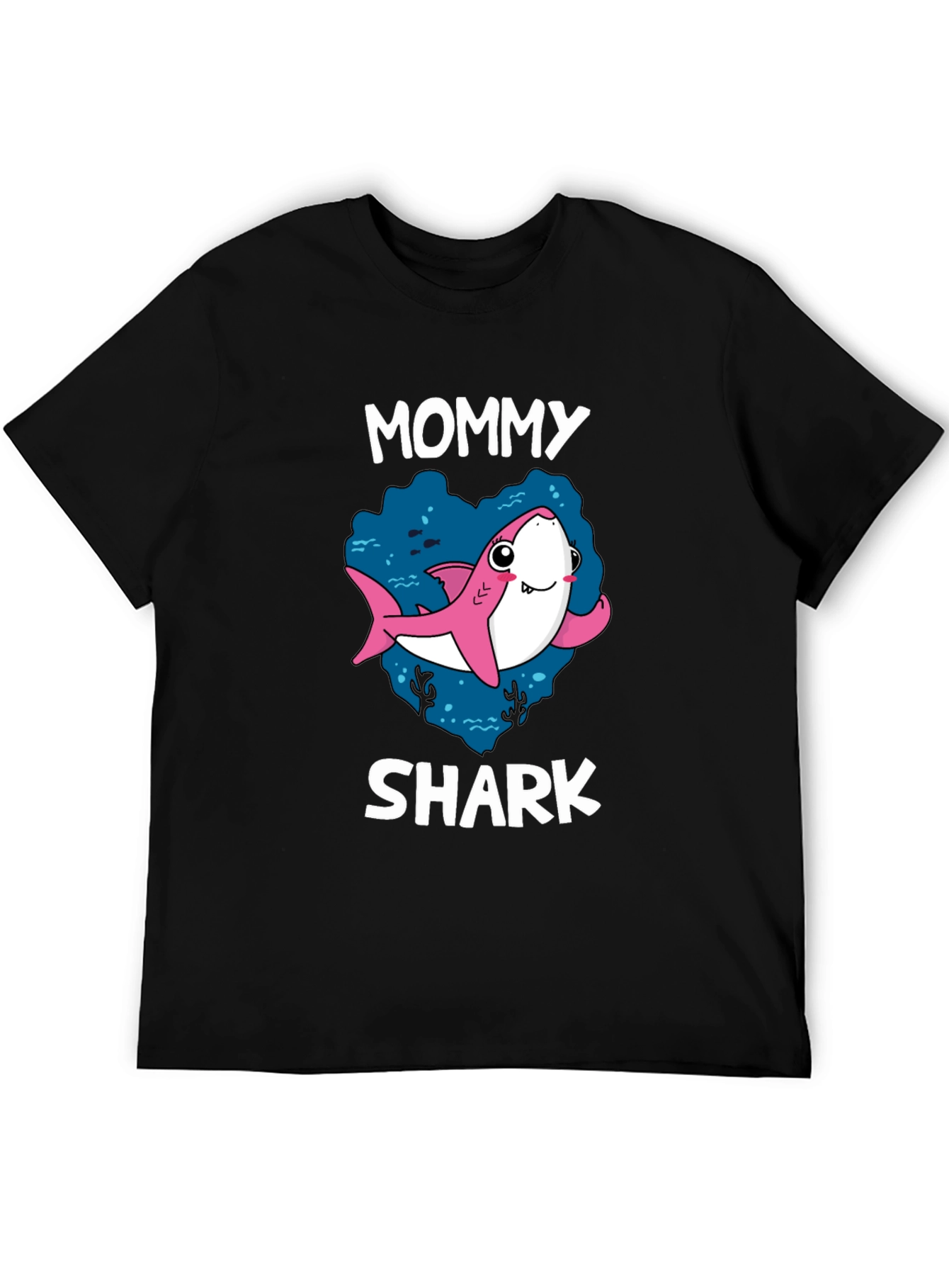 Mommy Shark Black Graphic T-Shirt