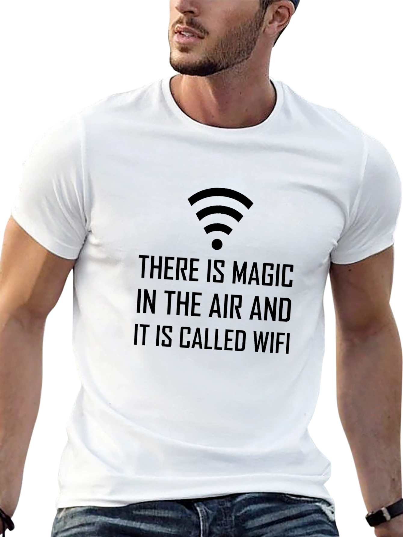 Magic in the Air - Funny WiFi T-Shirt