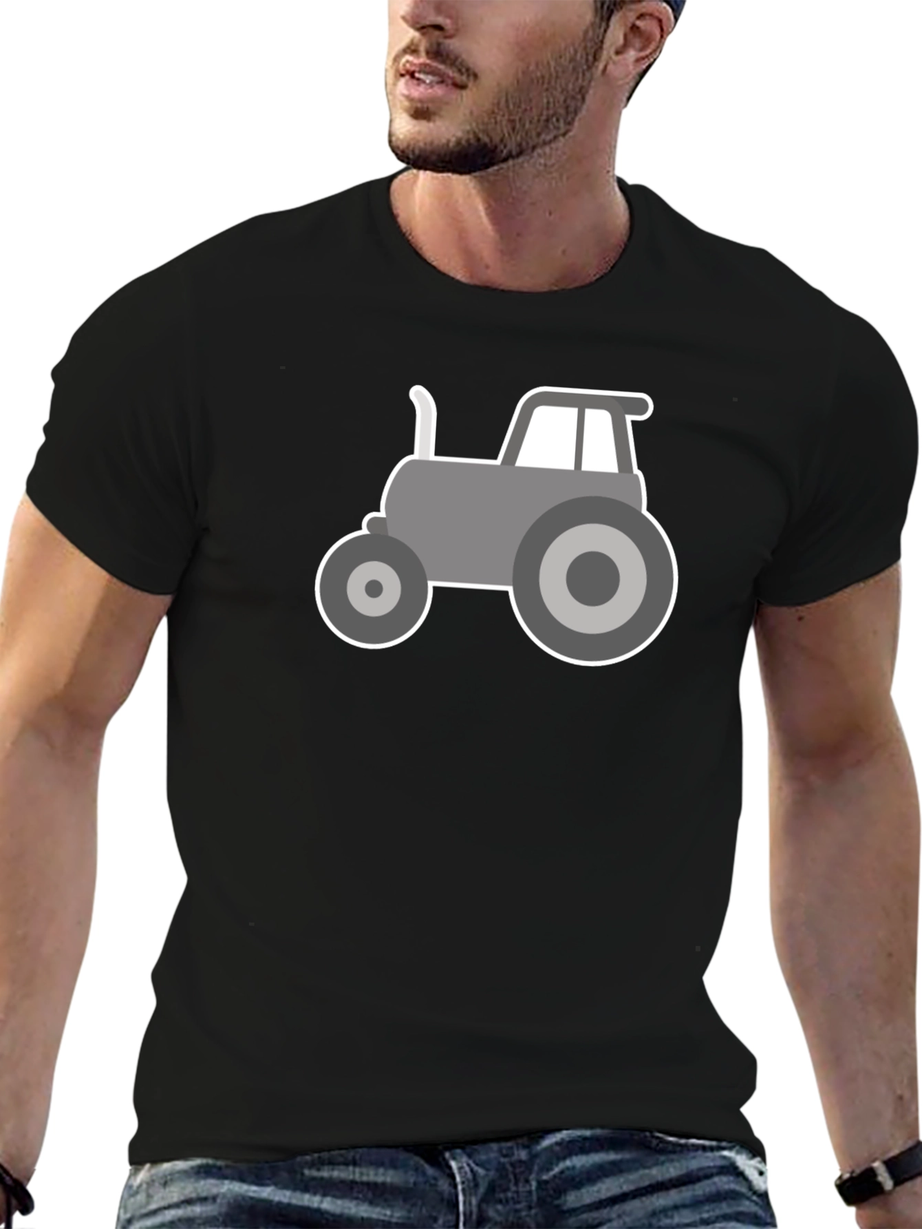 Tractor Graphic Tee - Modern Farm Style