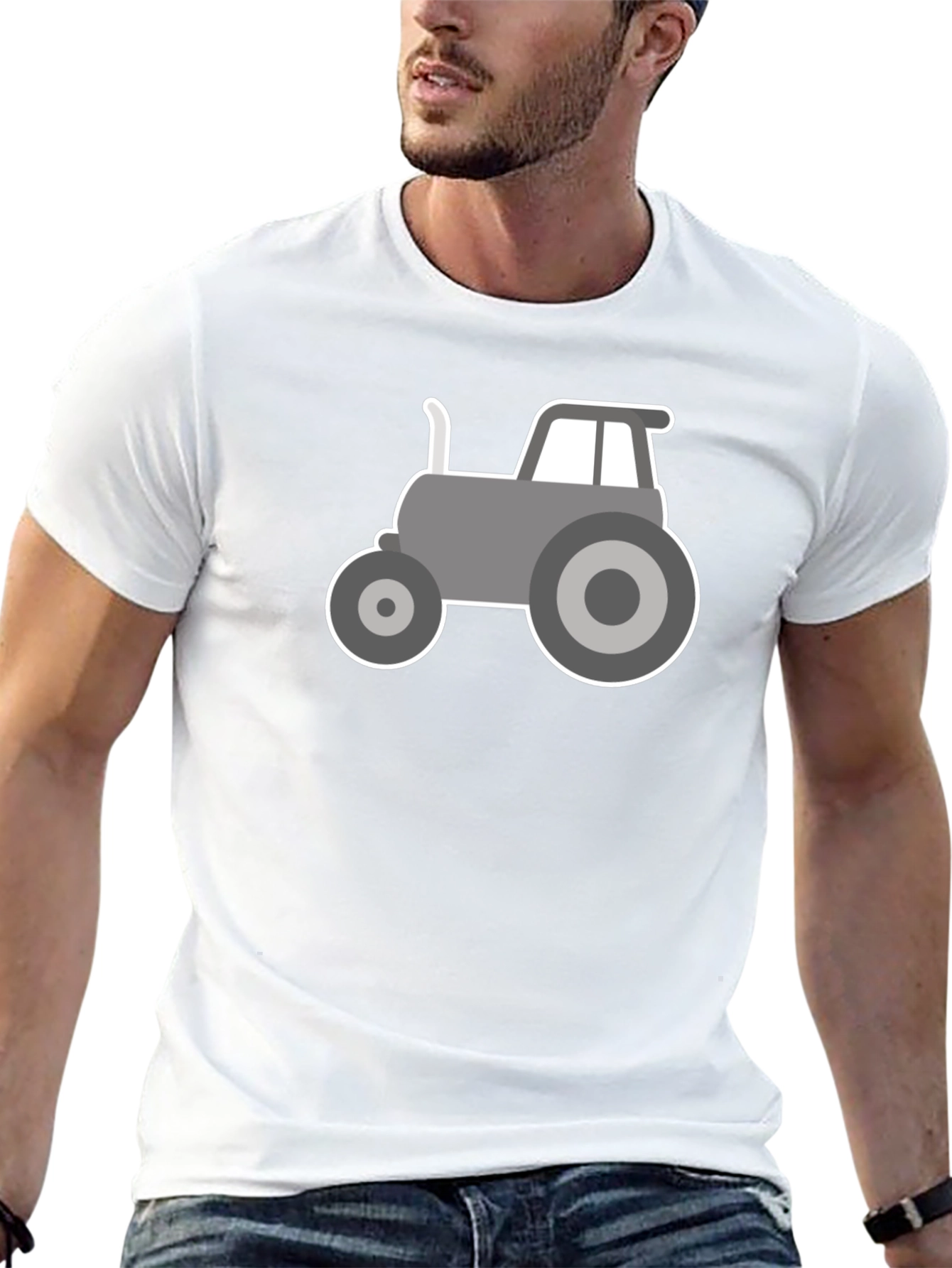 Tractor Graphic Tee - Modern Farm Style