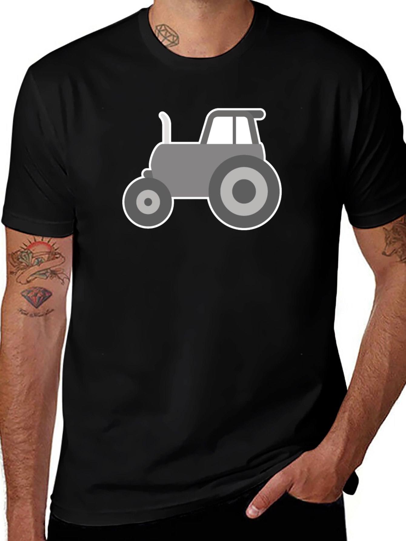 Tractor Graphic Tee - Modern Farm Style