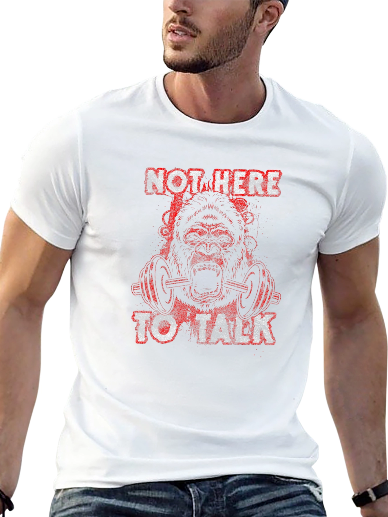 Gorilla Gym T-Shirt - Not Here to Talk
