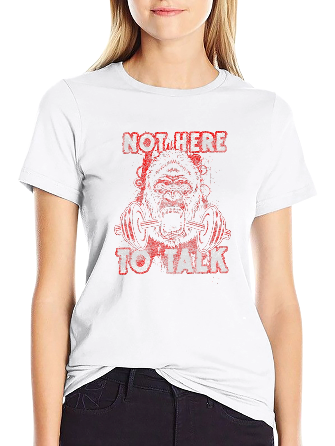 Gorilla Gym T-Shirt - Not Here to Talk