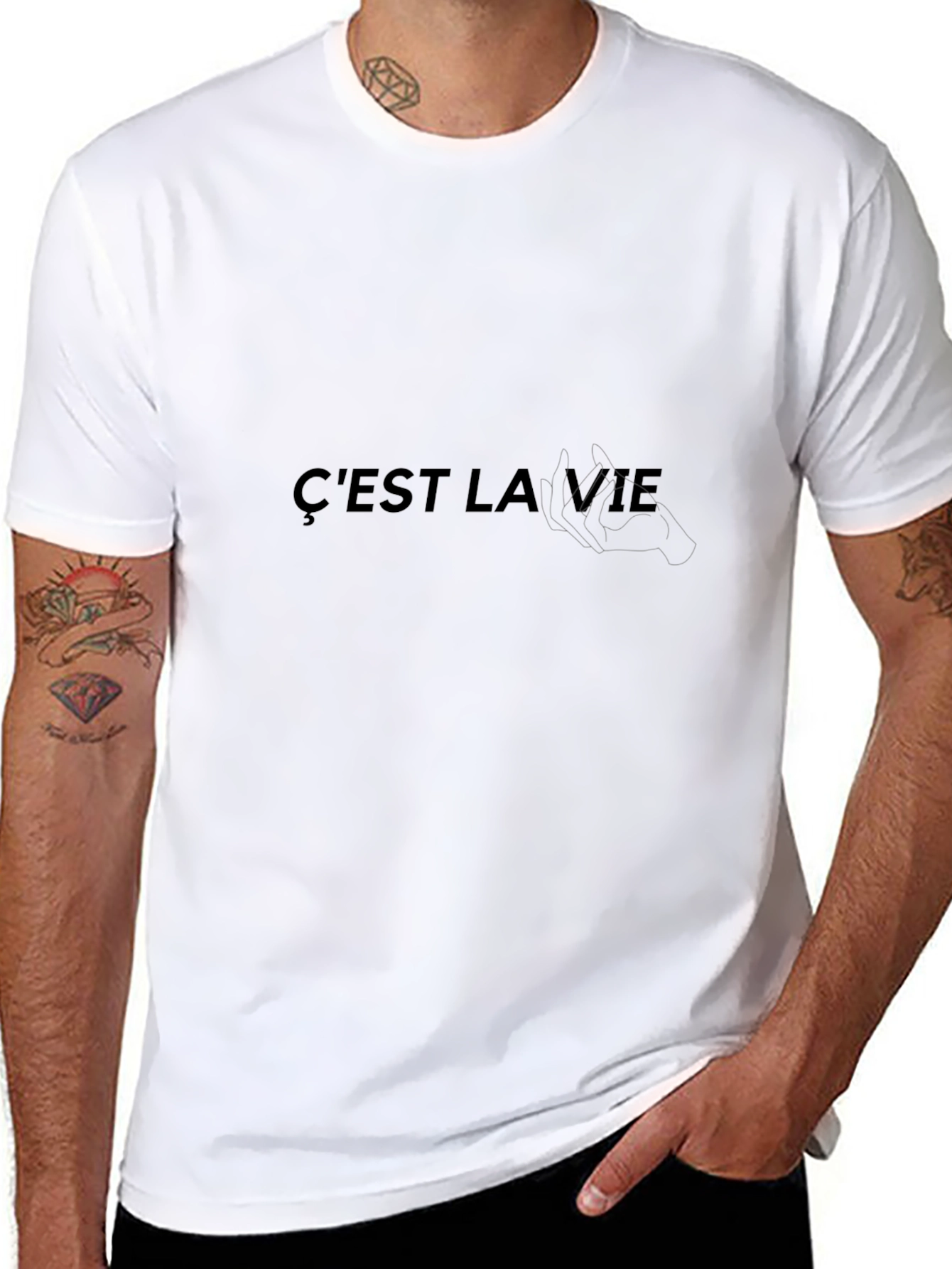 Cest La Vie Black T-Shirt