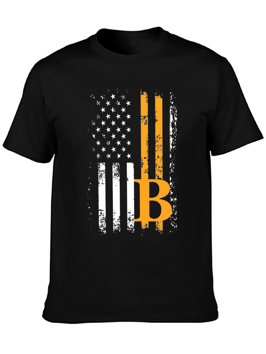 Bitcoin American Flag T-Shirt