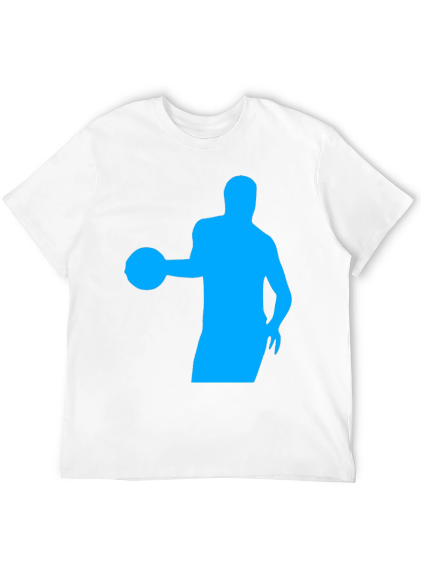 Basketball Player Silhouette Black Graphic Tee
