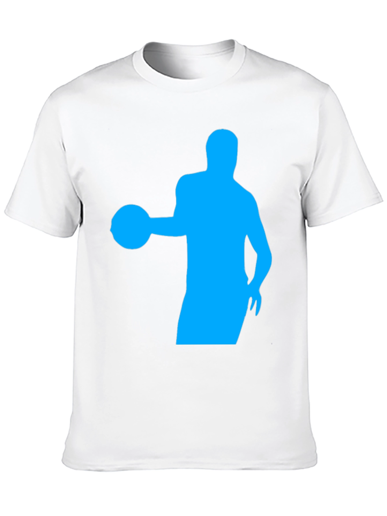 Basketball Player Silhouette Black Graphic Tee