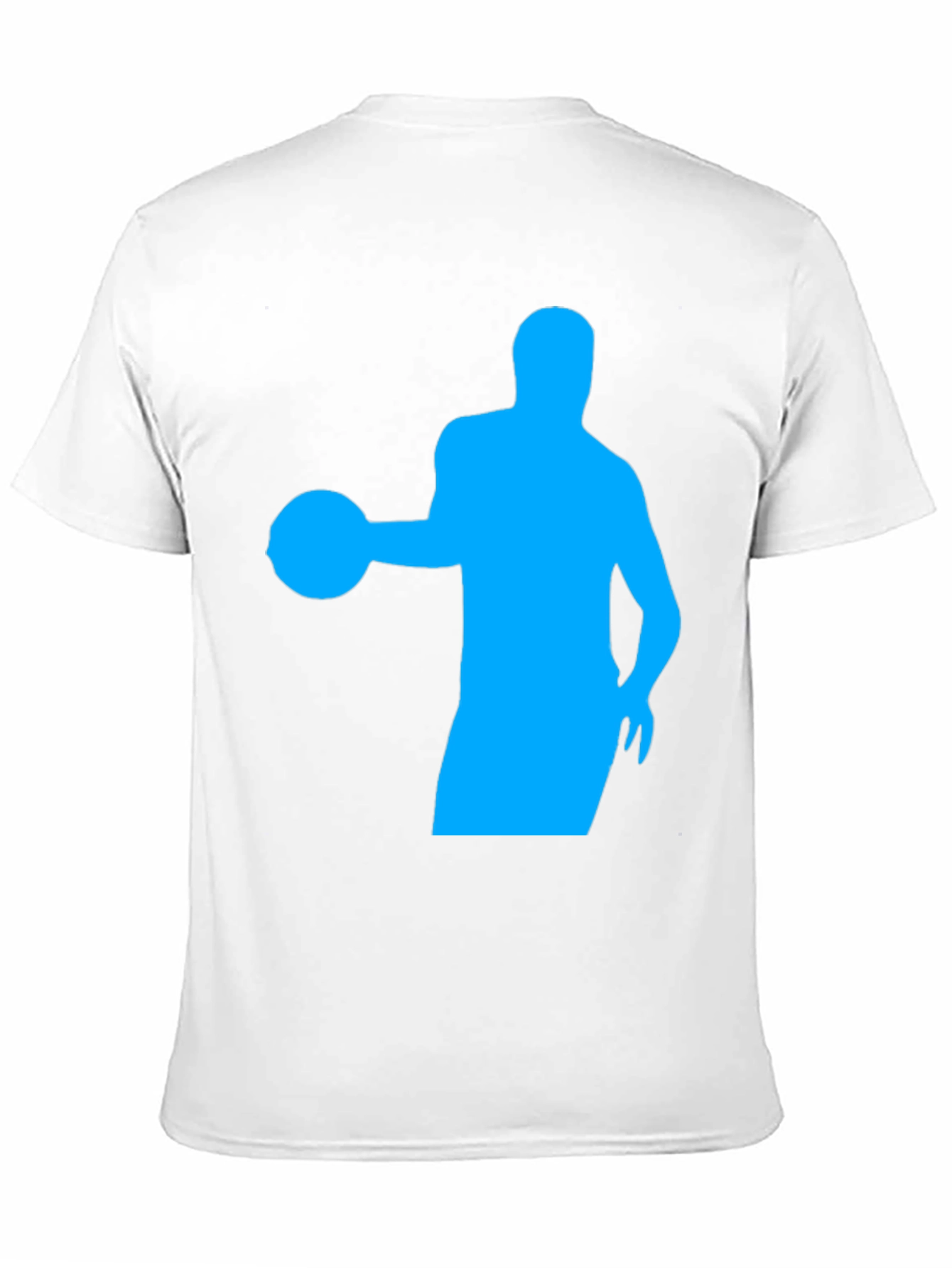 Basketball Player Silhouette Black Graphic Tee