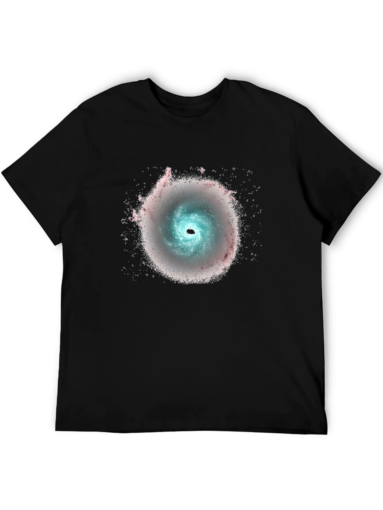 Galaxy Swirl Graphic Black T-Shirt