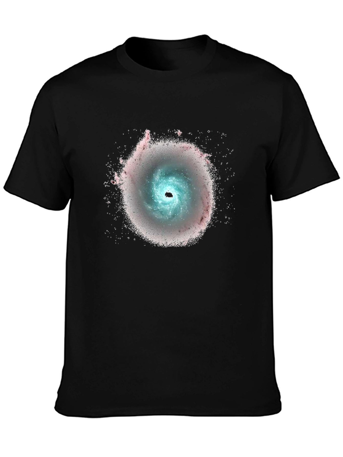 Galaxy Swirl Graphic Black T-Shirt
