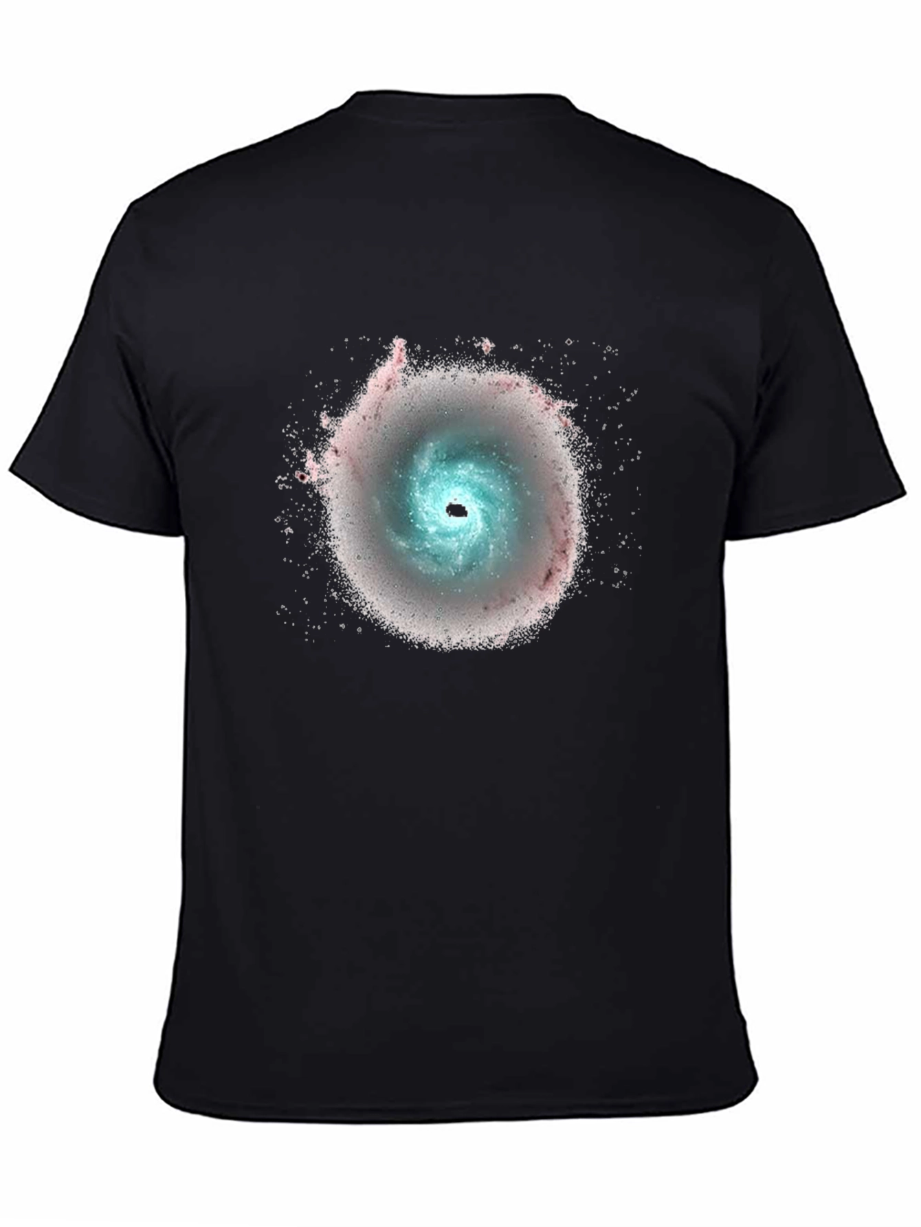 Galaxy Swirl Graphic Black T-Shirt