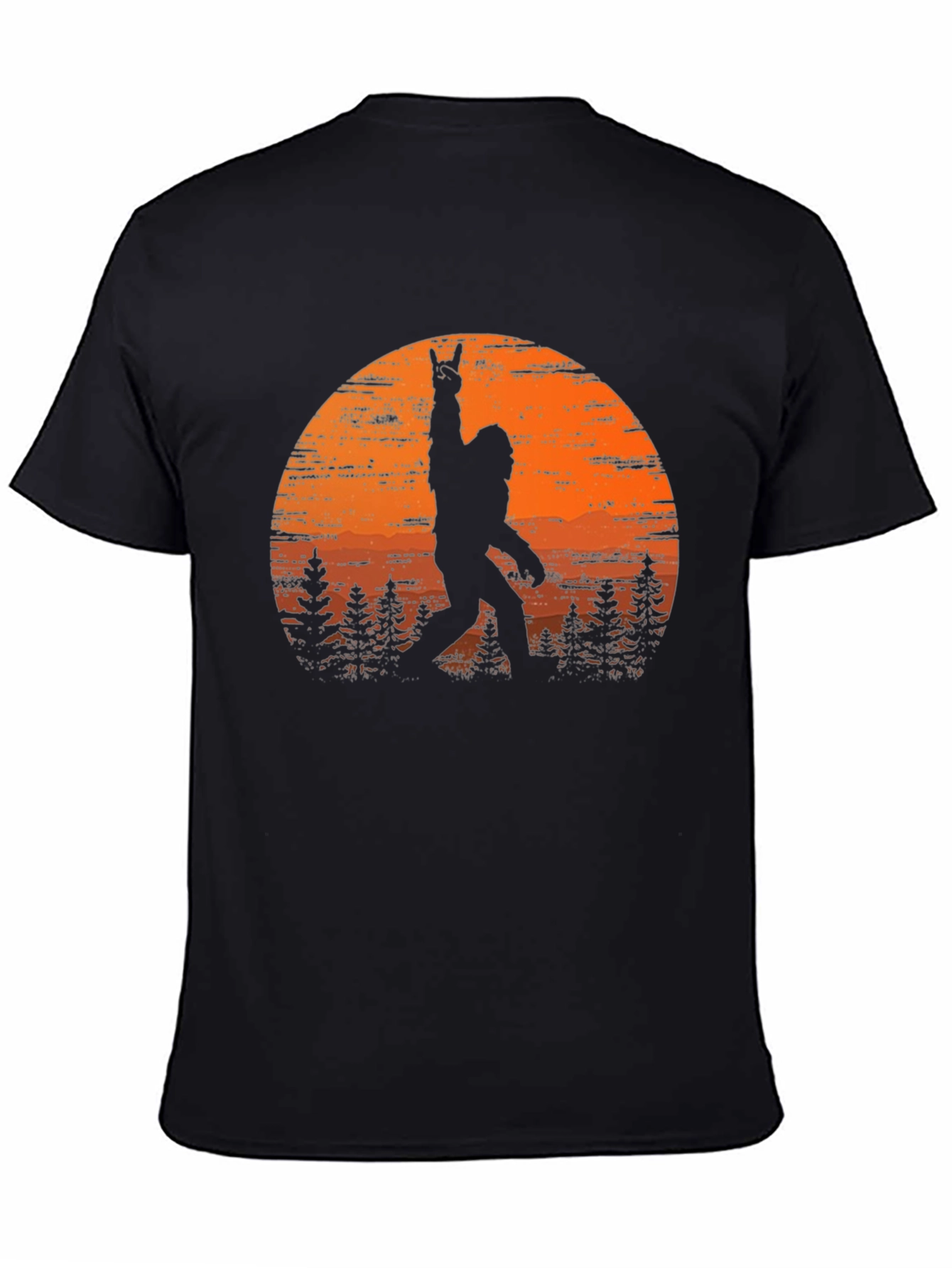 Bigfoot Sunset Rock On T-Shirt