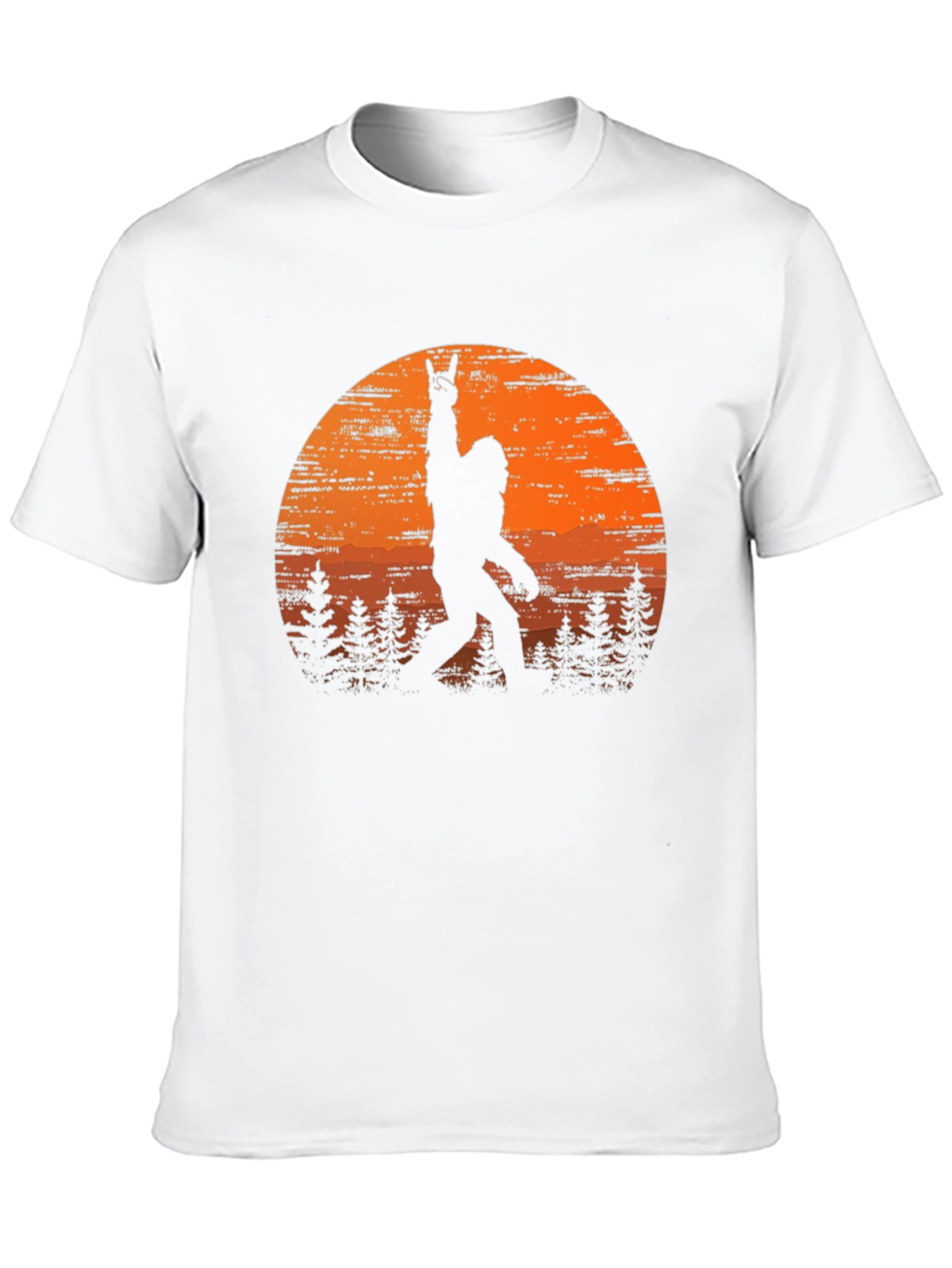 Bigfoot Sunset Rock On T-Shirt