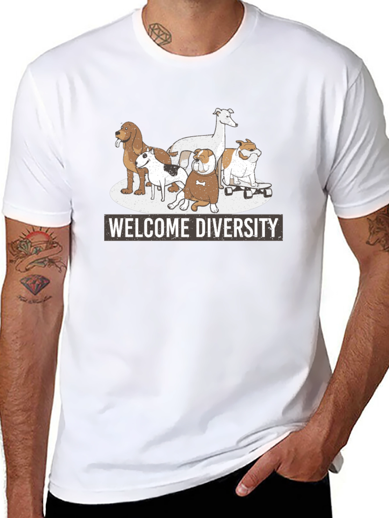 Welcome Diversity Graphic T-Shirt
